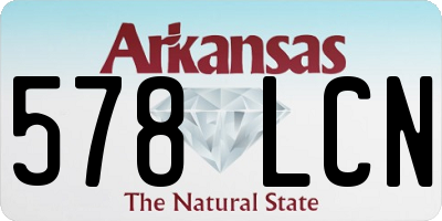 AR license plate 578LCN