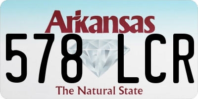 AR license plate 578LCR