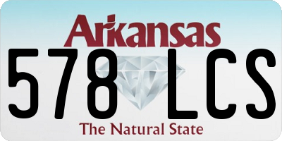 AR license plate 578LCS