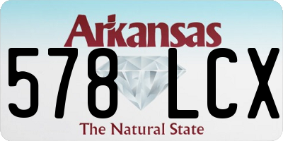 AR license plate 578LCX