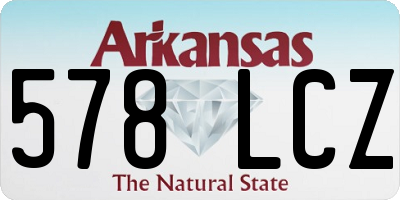 AR license plate 578LCZ