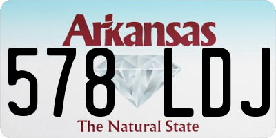 AR license plate 578LDJ