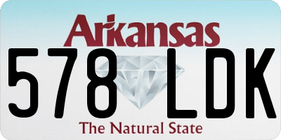 AR license plate 578LDK