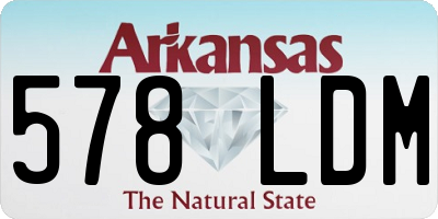 AR license plate 578LDM