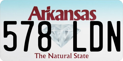 AR license plate 578LDN