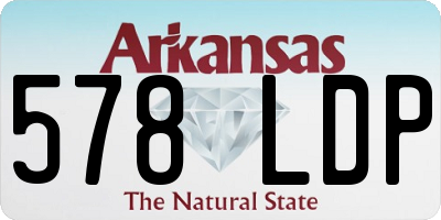 AR license plate 578LDP