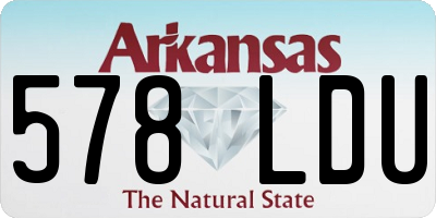 AR license plate 578LDU