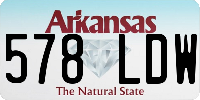 AR license plate 578LDW