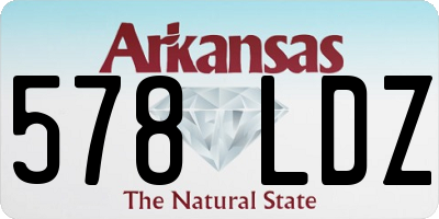 AR license plate 578LDZ
