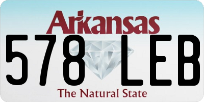 AR license plate 578LEB
