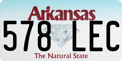 AR license plate 578LEC