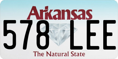 AR license plate 578LEE