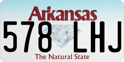 AR license plate 578LHJ