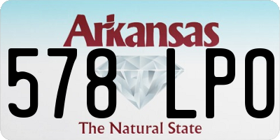 AR license plate 578LPO
