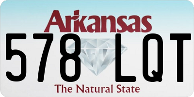 AR license plate 578LQT
