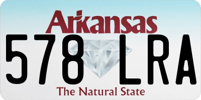 AR license plate 578LRA
