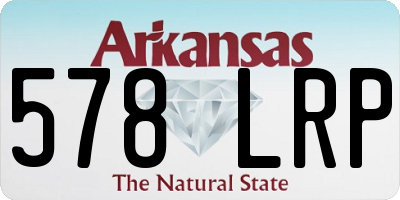 AR license plate 578LRP