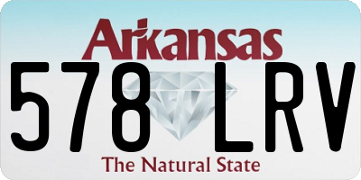 AR license plate 578LRV