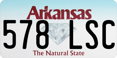 AR license plate 578LSC