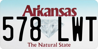 AR license plate 578LWT