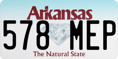 AR license plate 578MEP