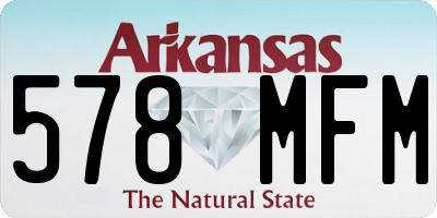 AR license plate 578MFM