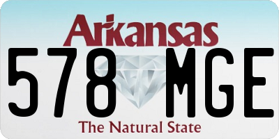 AR license plate 578MGE