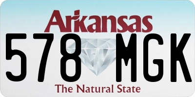 AR license plate 578MGK