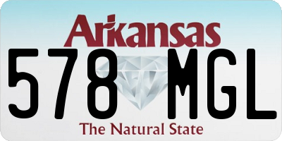 AR license plate 578MGL