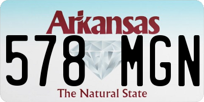 AR license plate 578MGN