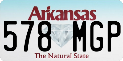 AR license plate 578MGP