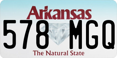 AR license plate 578MGQ