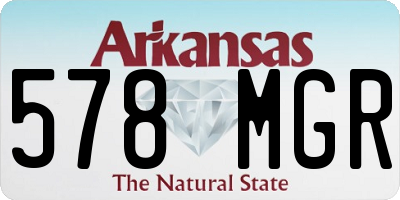 AR license plate 578MGR