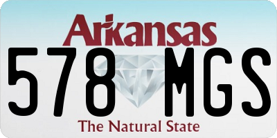 AR license plate 578MGS