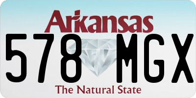 AR license plate 578MGX