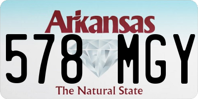 AR license plate 578MGY