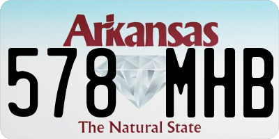 AR license plate 578MHB