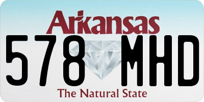 AR license plate 578MHD