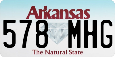 AR license plate 578MHG