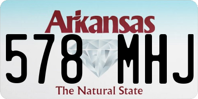 AR license plate 578MHJ