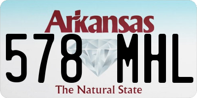 AR license plate 578MHL