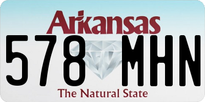 AR license plate 578MHN