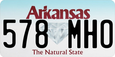 AR license plate 578MHO