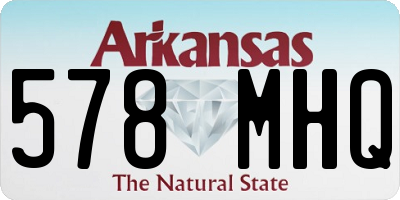 AR license plate 578MHQ