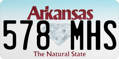 AR license plate 578MHS