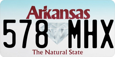 AR license plate 578MHX