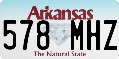 AR license plate 578MHZ