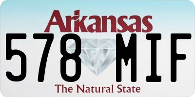 AR license plate 578MIF