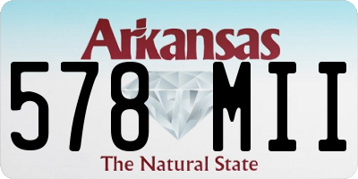AR license plate 578MII