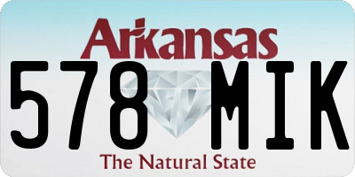 AR license plate 578MIK